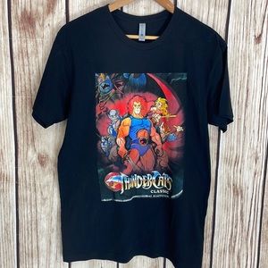 Next Level Apparel Black Tee Featuring Thundercats Design New Condition Med